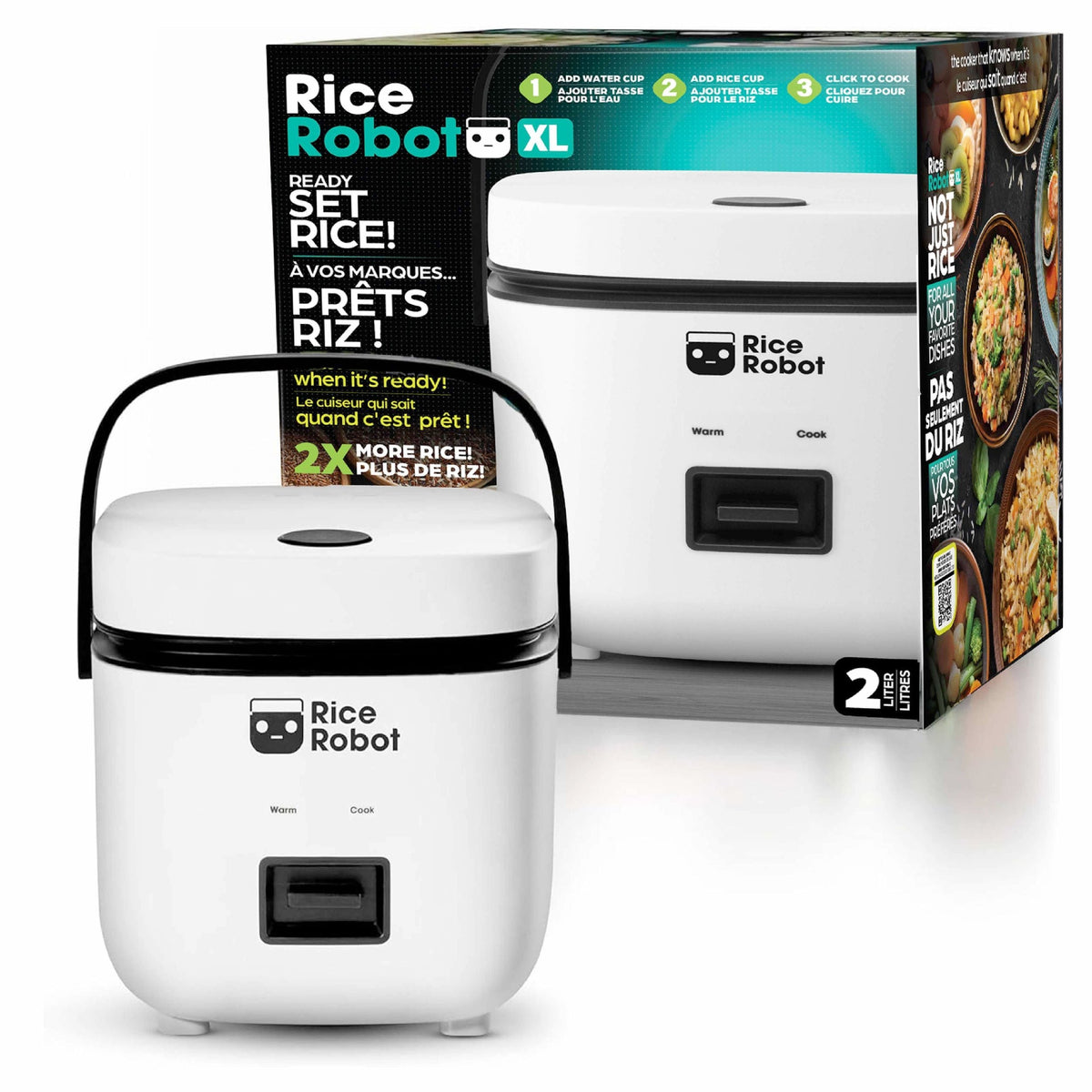 Nonstick Rice Cooker Robot, Large, 2-L Capacity R1Y8 - product image 1
