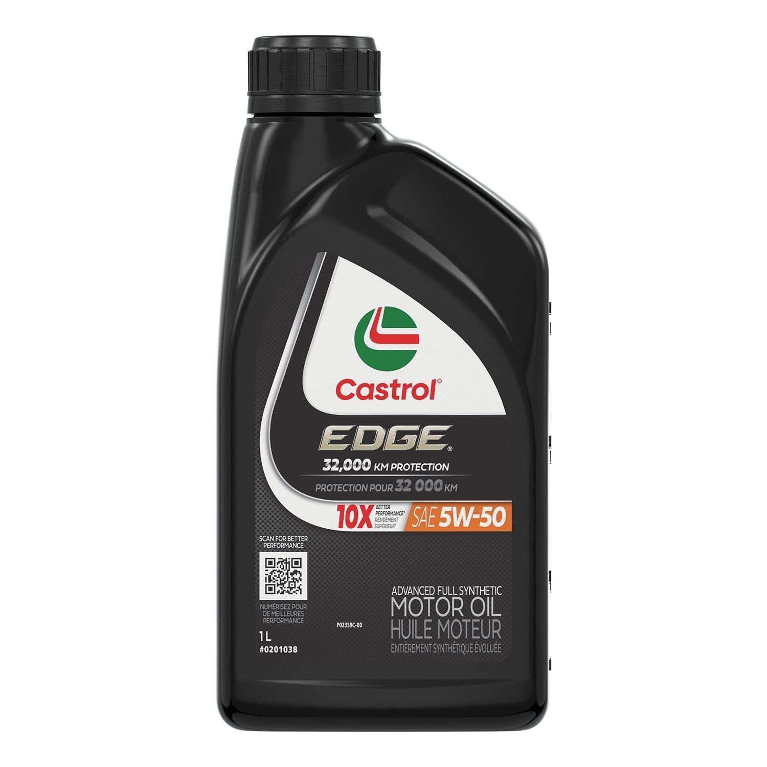 EDGE 5W50 Advanced Synthetic Engine/Motor Oil, 1-L F7W6 - product image 1