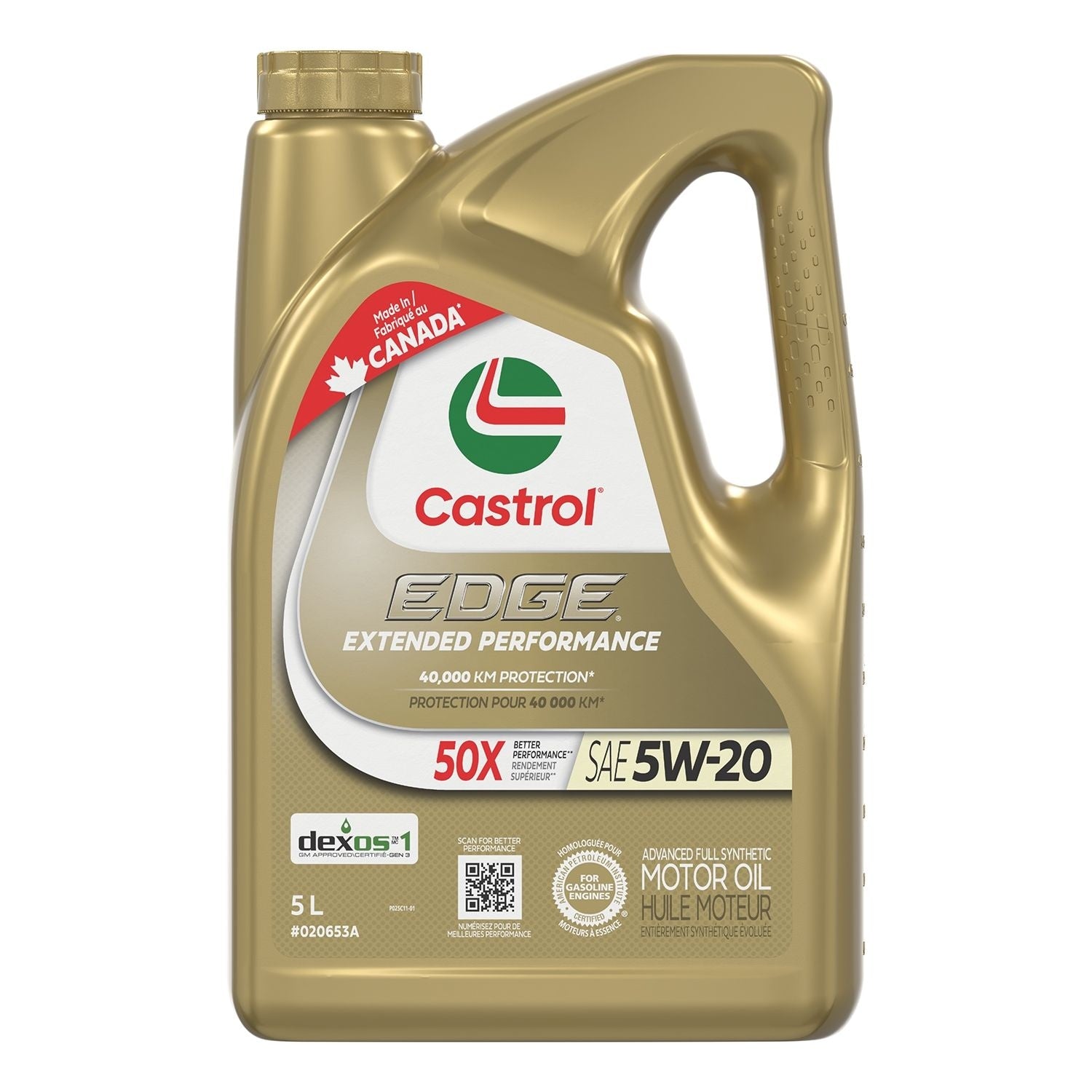 EDGE Extended Performance 5W30 Synthetic Engine/Motor Oil, 5-L A3N2 - product image 1