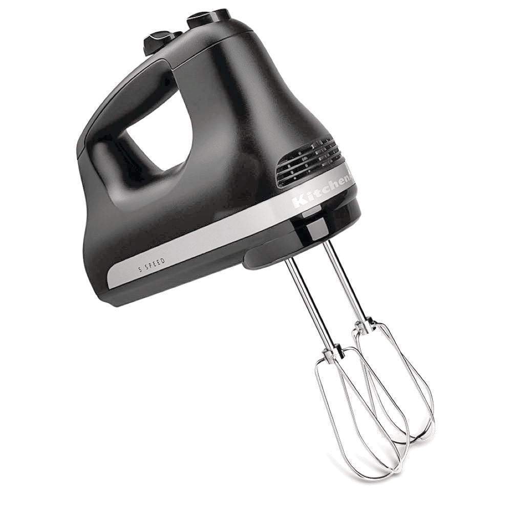 Kitchen Aid Compact 5-Speed Hand Mixer with Stainless Steel Accessories, Black O7A6 - product image 1