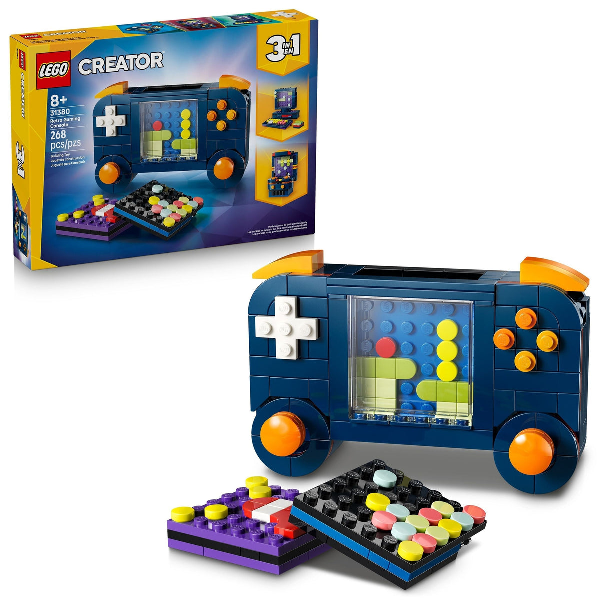Creator 3-in-1 Retro Gaming Console Building Set - 31380, 268-pcs, Ages 8+ N4O7 - product image 1