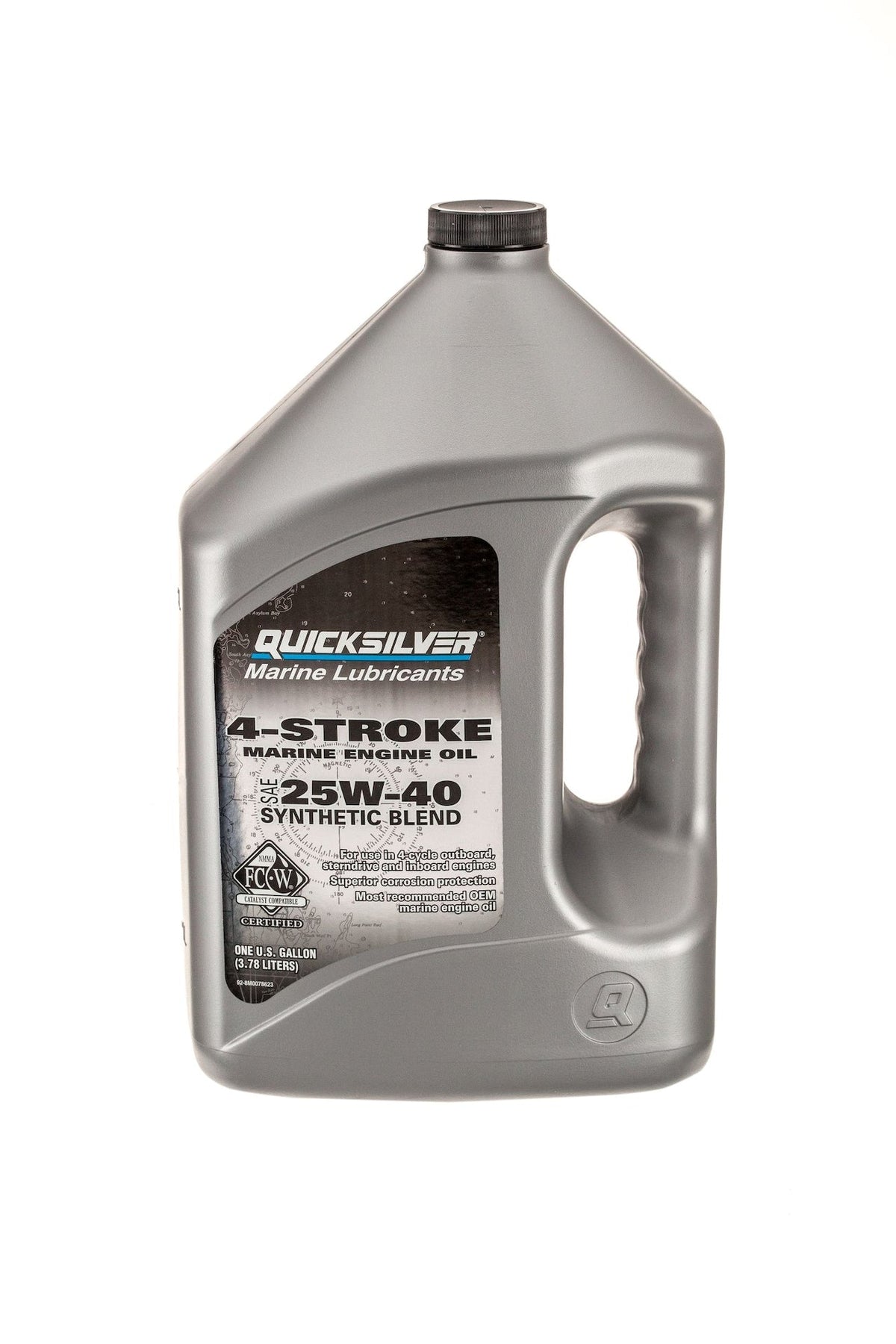 4-Stroke Synthetic Blend Marine Engine Oil 25W40, 4-L D1I5 - product image 1