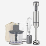 SmartStick 2-Speed Corded Hand Blender with Chopper & Whisk Attachments, Stainless Steel G6J6 - product image 1