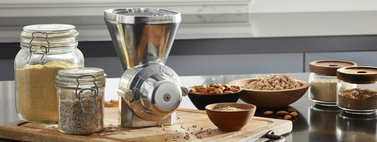 Grain Mill Stand Mixer Attachment with 12 Grind Levels O3A1 - product image 6