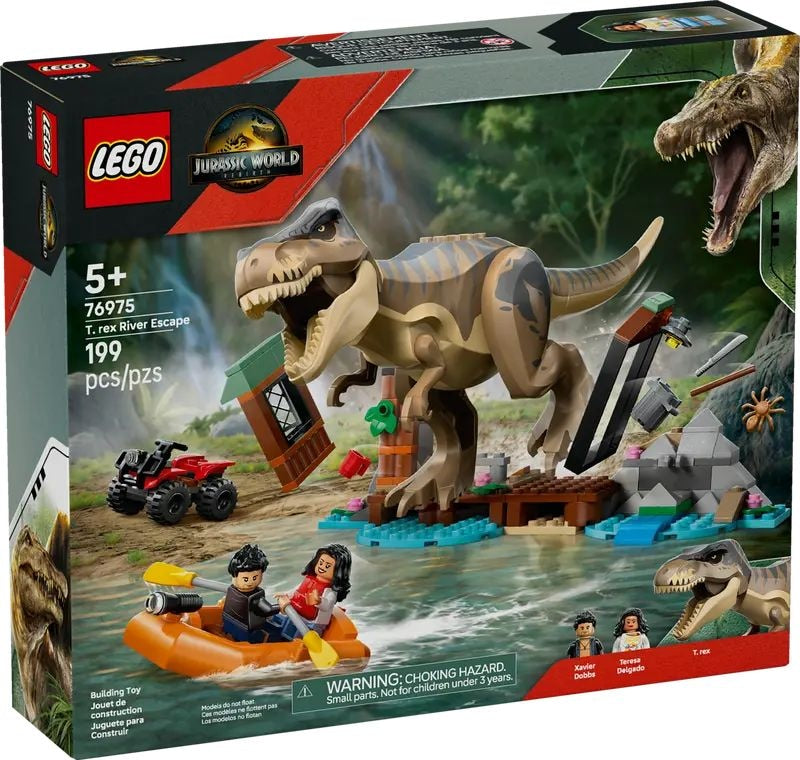 Jurassic World T.Rex River Escape - 76975, 199-pcs, Ages 5+ H8K9 - product image 1