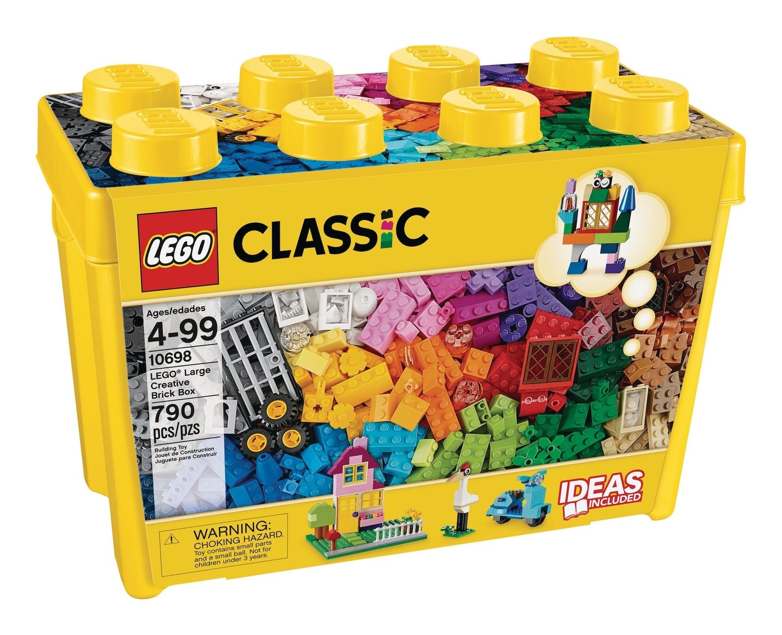 Large Classic Creative Brick Box Building Toy Kit - 790-pcs, Ages 4+ T4I2 - product image 1