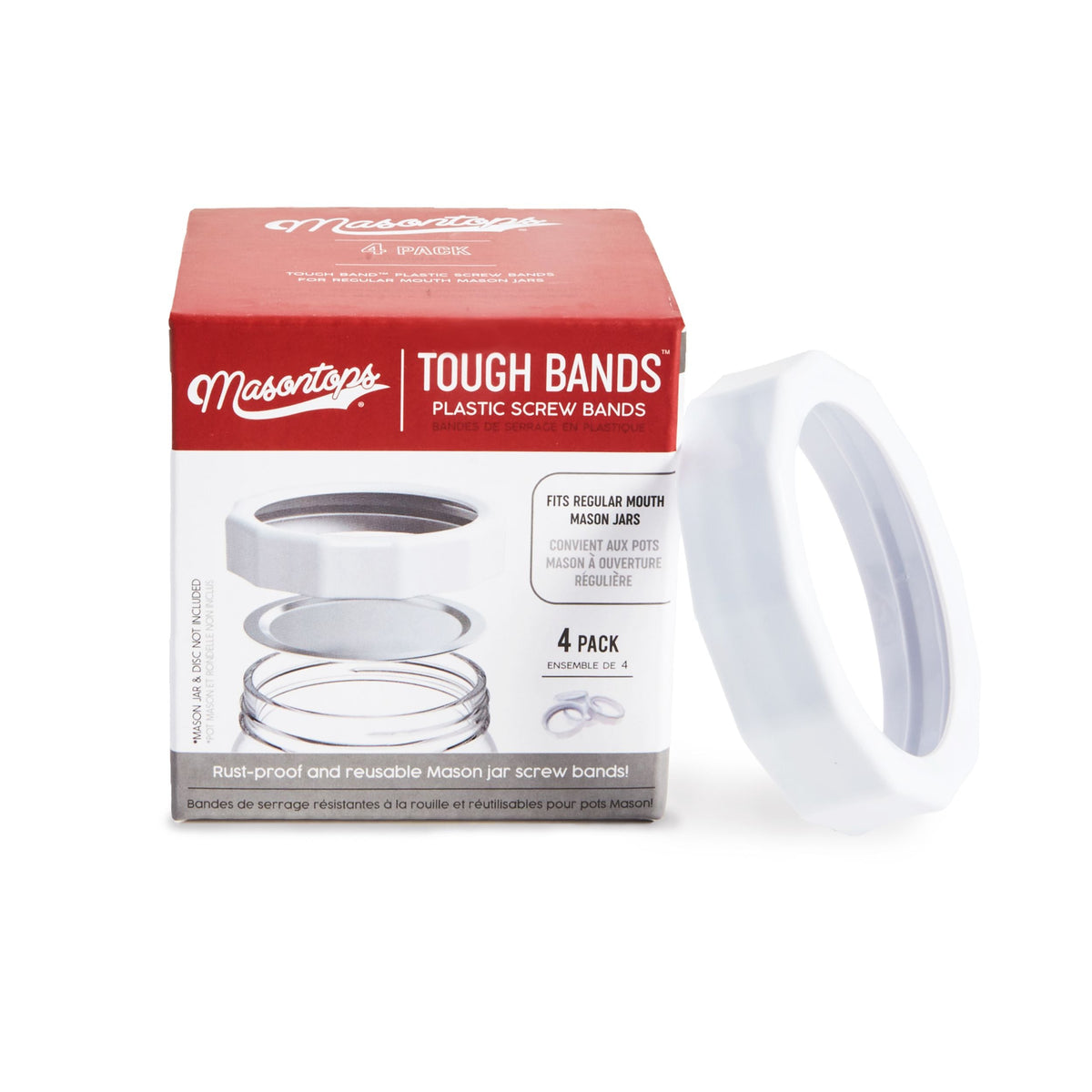 Regular Tough Screw Band for Jars, Rust-proof, 4-pk B6U7 - product image 1