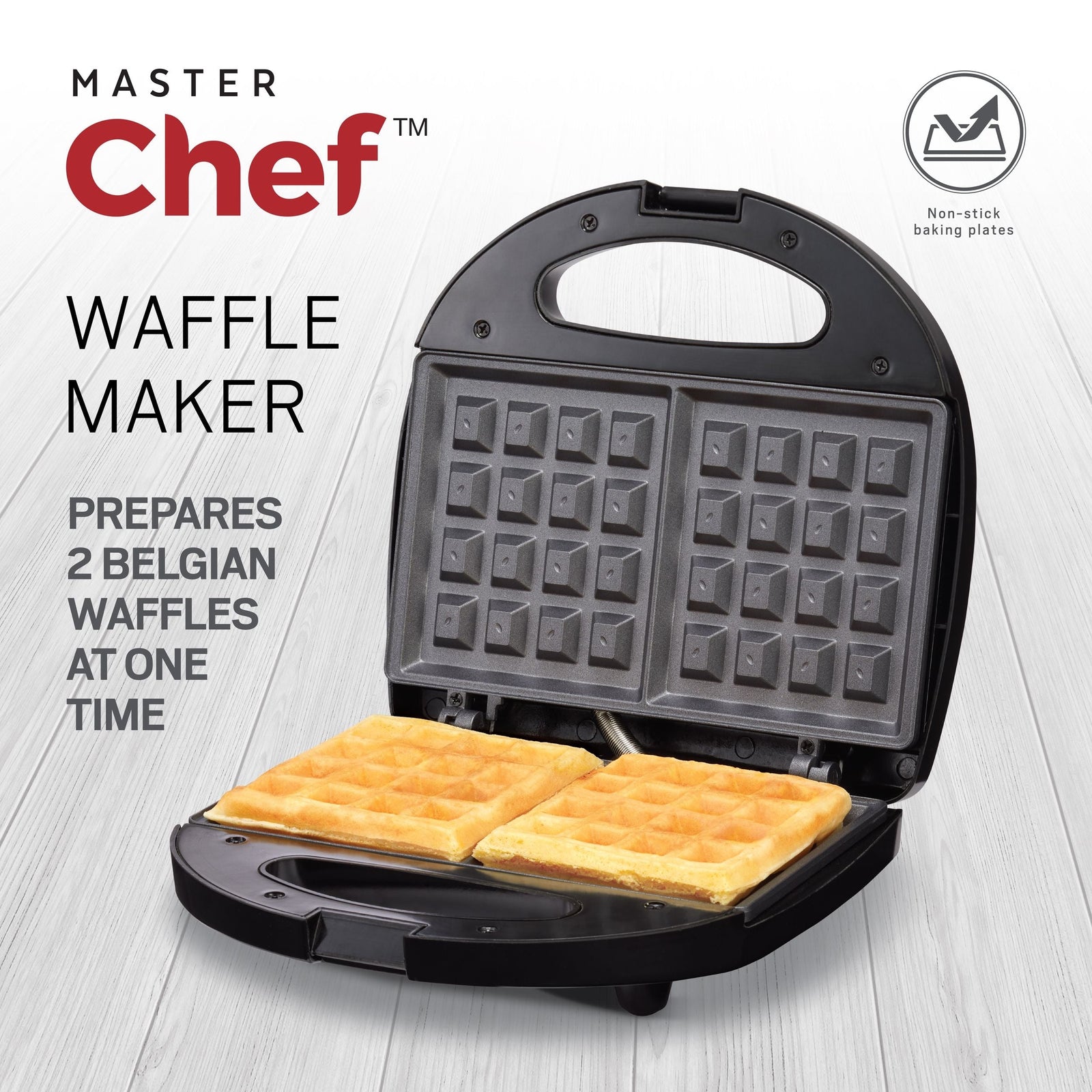 Non-Stick Waffle Maker with Indicator Lights Y8W4 - product image 5