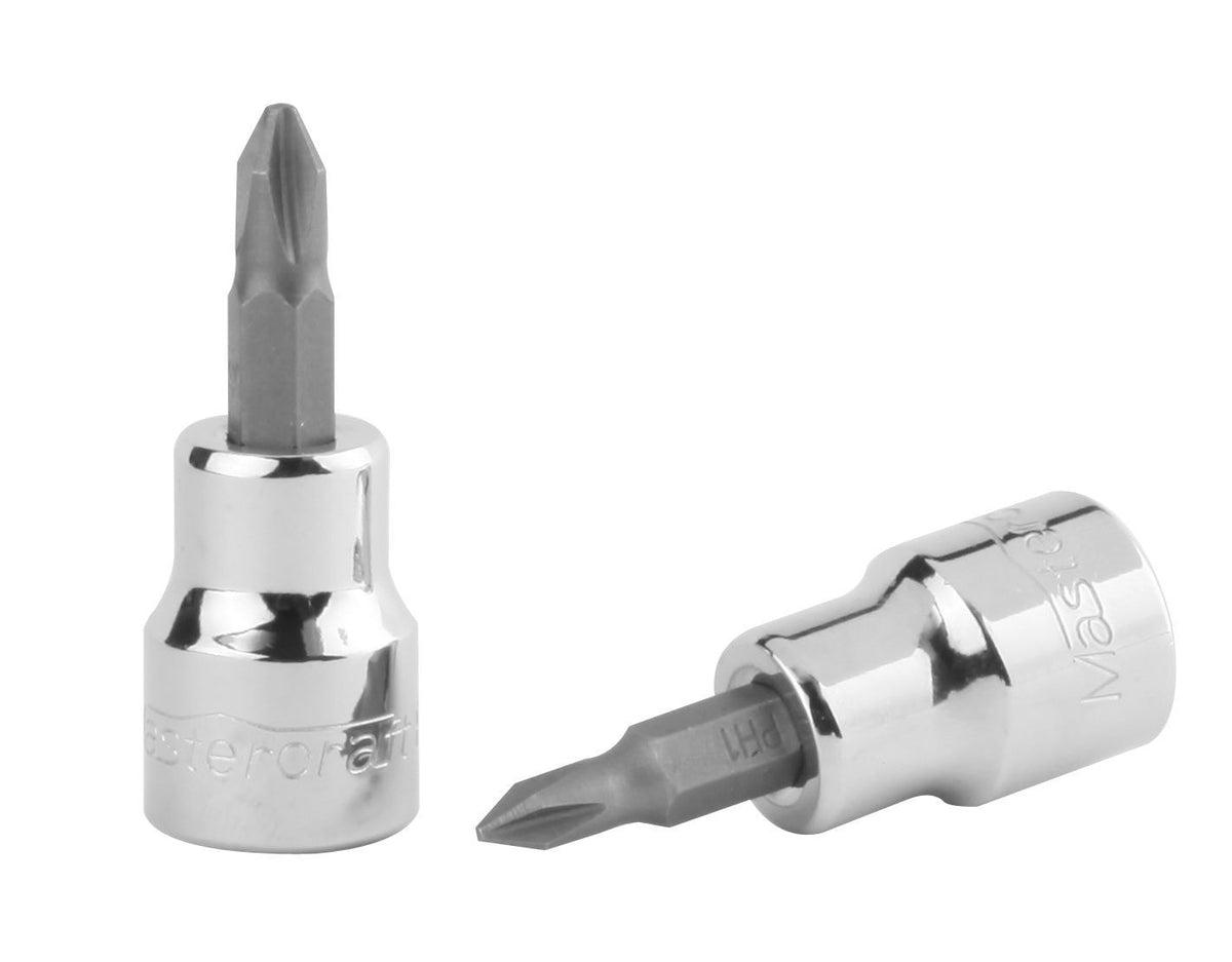 3/8-in Drive Philips Bit Socket, Assorted Sizes V1Y4 - product image 1