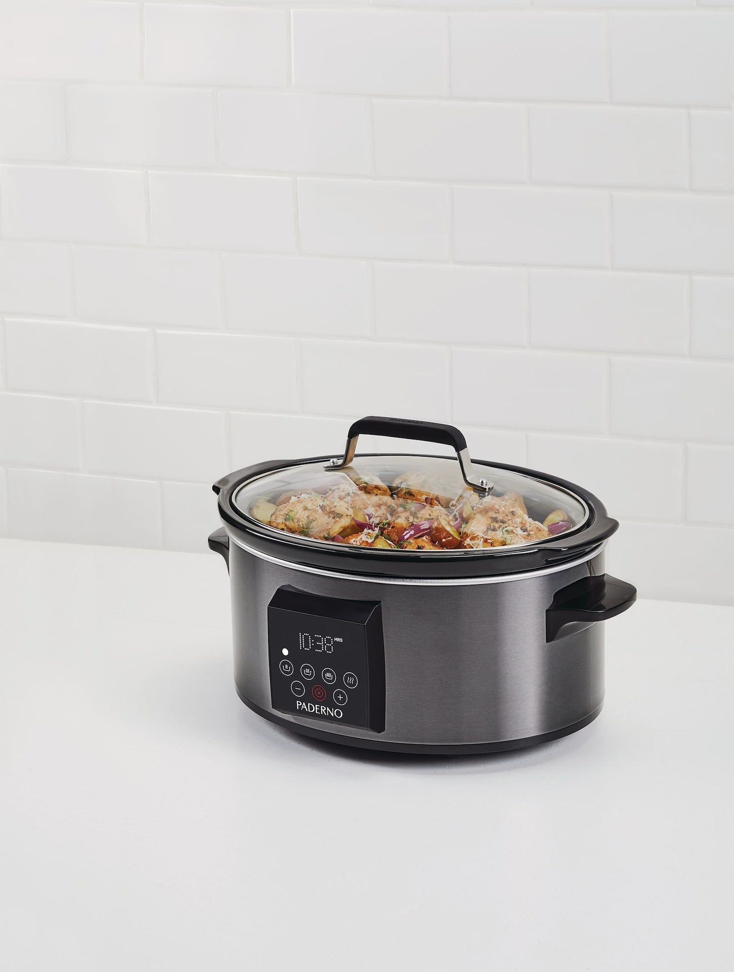 Digital Programmable Slow Cooker, Black Stainless Steel, 6qt G9Q6 - product image 6