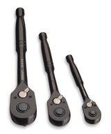 Professional Grade Black Chrome Ratchet Set, 3-pc E3F6 - product image 1